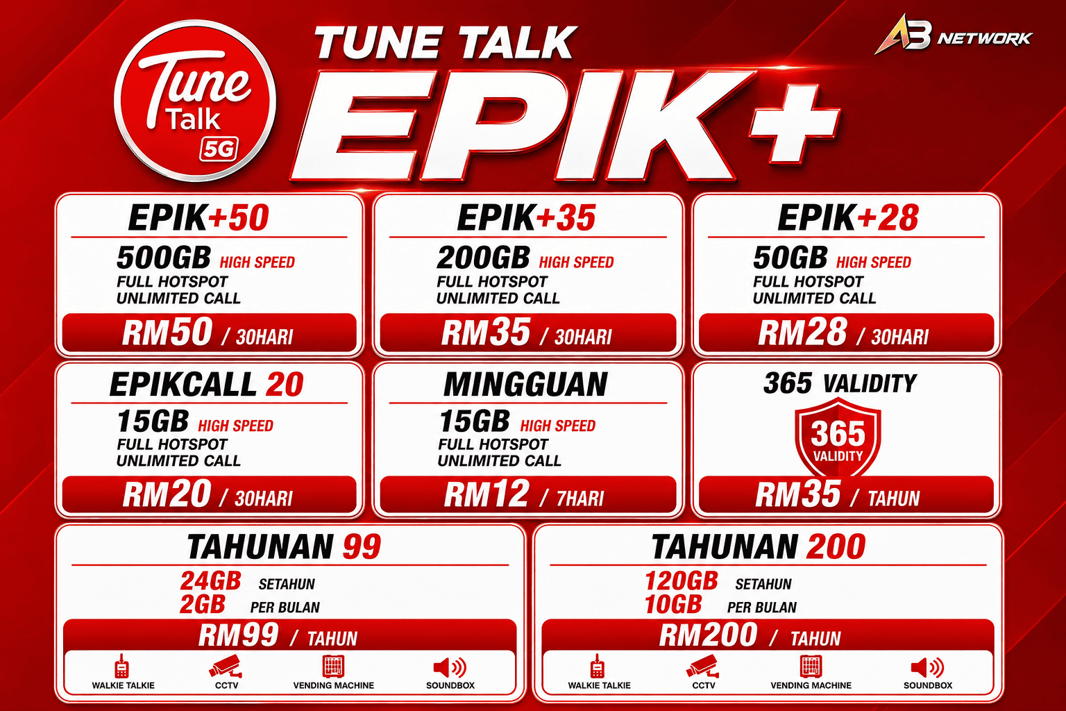 Simkad Tunetalk Prepaid